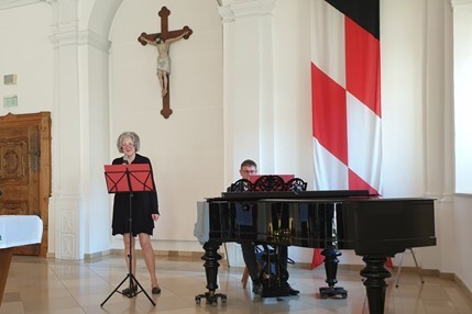 Rosi Kirchmann (Gesang) und Thomas Franz (Klavier)