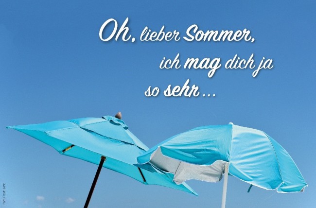 Oh, lieber Sommer ich mag dich ja so sehr...
