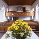 Erlöserkirche Altar von Hinten